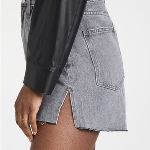 WeWoreWhat Danielle Bernstein Boyfriend Raw Edge Gray Denim Shorts NWT 24